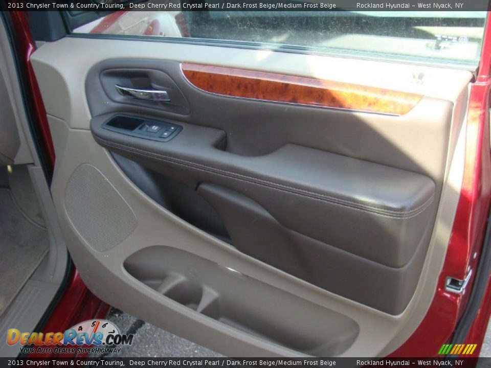 2013 Chrysler Town & Country Touring Deep Cherry Red Crystal Pearl / Dark Frost Beige/Medium Frost Beige Photo #22