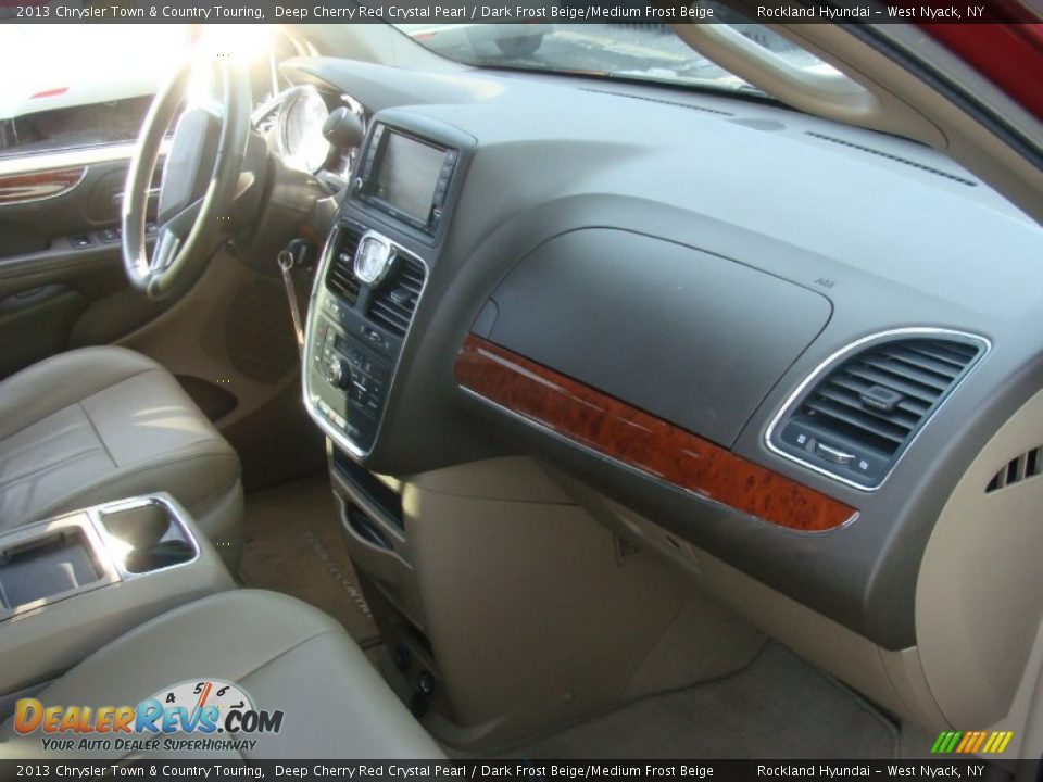 2013 Chrysler Town & Country Touring Deep Cherry Red Crystal Pearl / Dark Frost Beige/Medium Frost Beige Photo #23