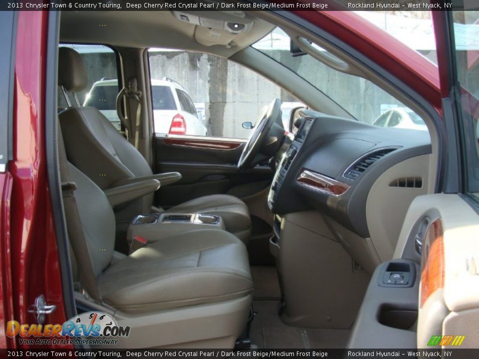 2013 Chrysler Town & Country Touring Deep Cherry Red Crystal Pearl / Dark Frost Beige/Medium Frost Beige Photo #24