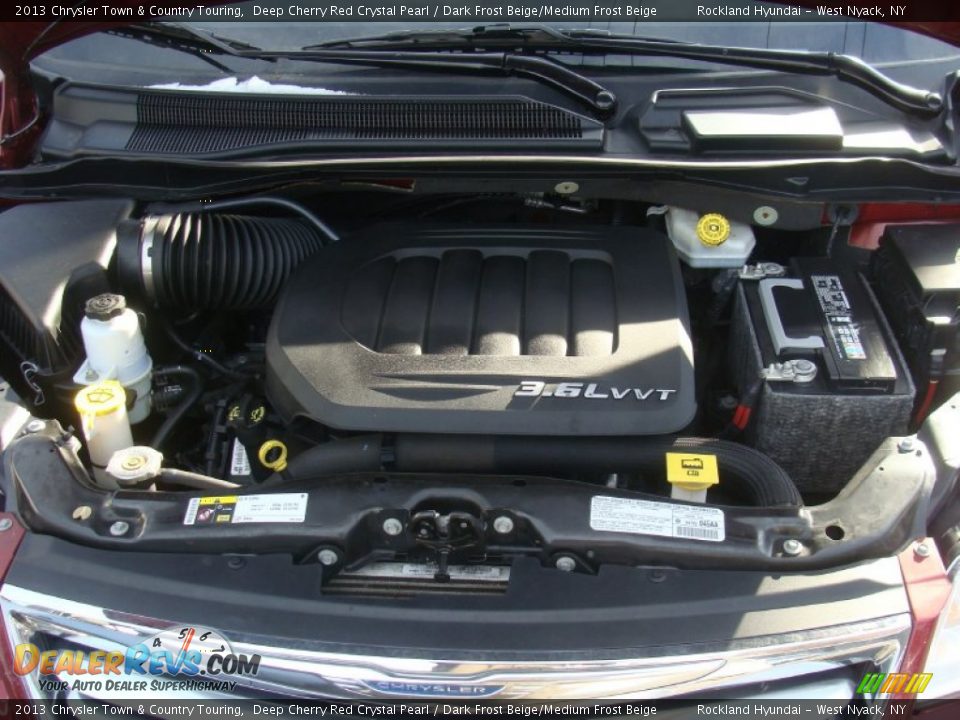 2013 Chrysler Town & Country Touring Deep Cherry Red Crystal Pearl / Dark Frost Beige/Medium Frost Beige Photo #27