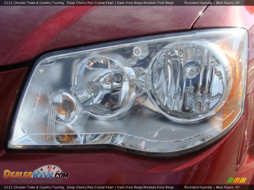 2013 Chrysler Town & Country Touring Deep Cherry Red Crystal Pearl / Dark Frost Beige/Medium Frost Beige Photo #28