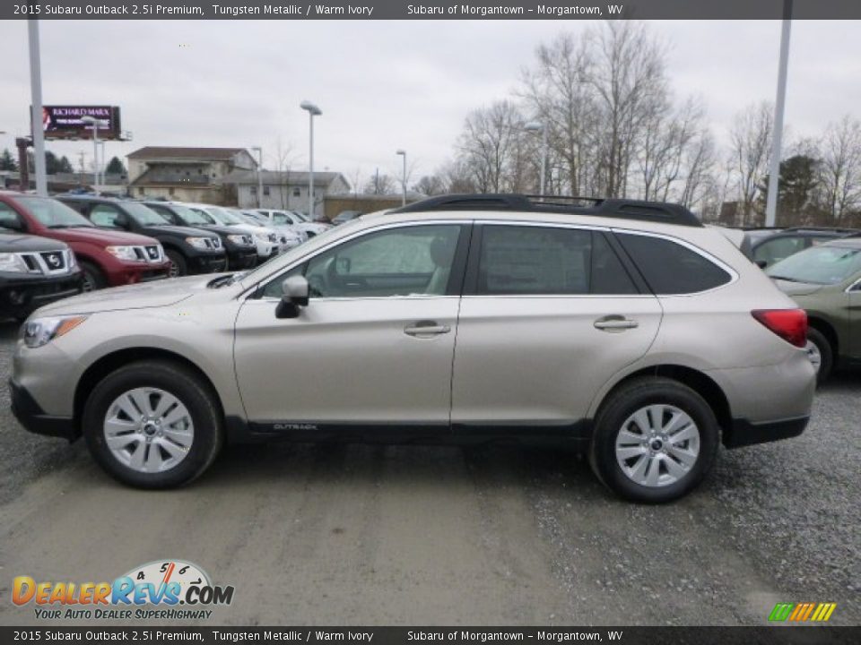 2015 Subaru Outback 2.5i Premium Tungsten Metallic / Warm Ivory Photo #6