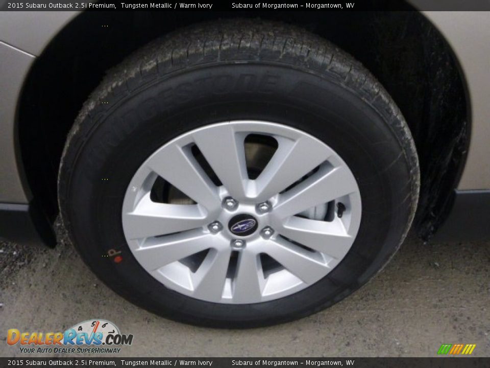 2015 Subaru Outback 2.5i Premium Tungsten Metallic / Warm Ivory Photo #7