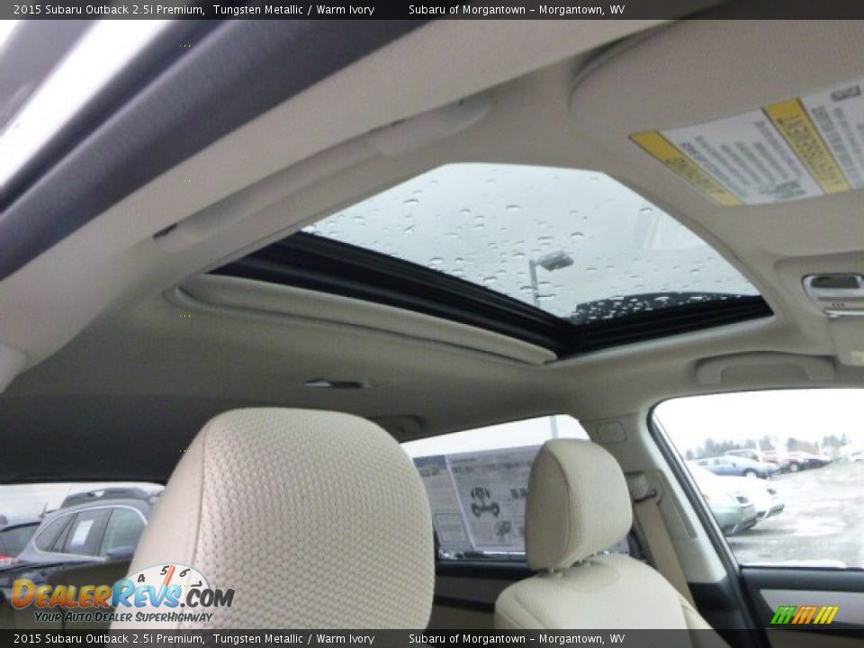 2015 Subaru Outback 2.5i Premium Tungsten Metallic / Warm Ivory Photo #12