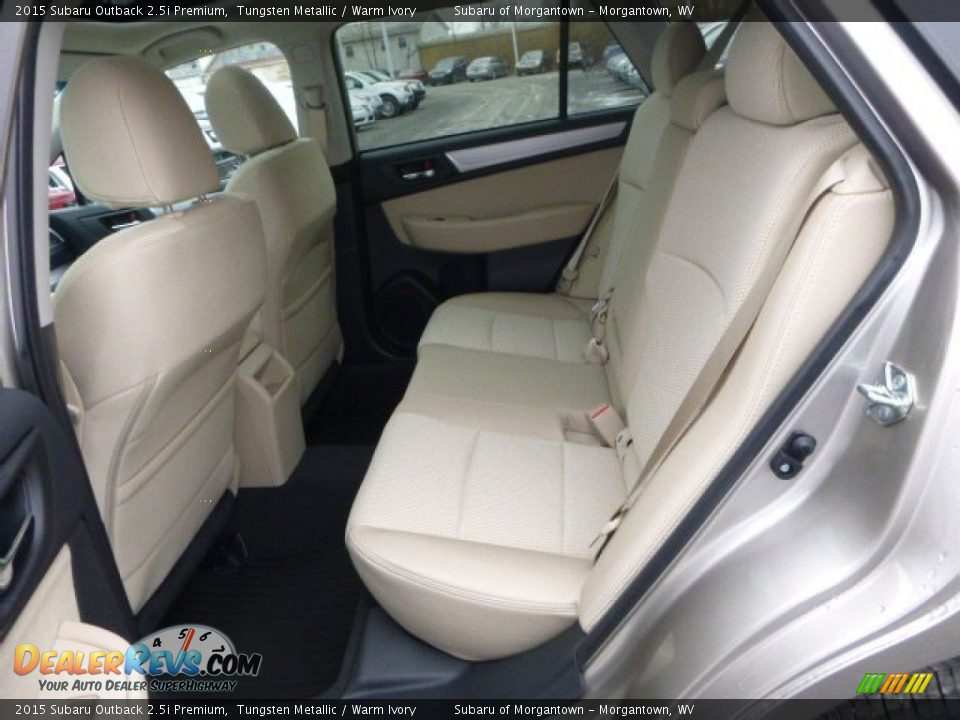 2015 Subaru Outback 2.5i Premium Tungsten Metallic / Warm Ivory Photo #14