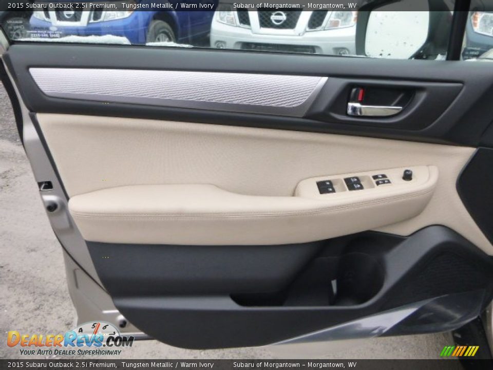 2015 Subaru Outback 2.5i Premium Tungsten Metallic / Warm Ivory Photo #15