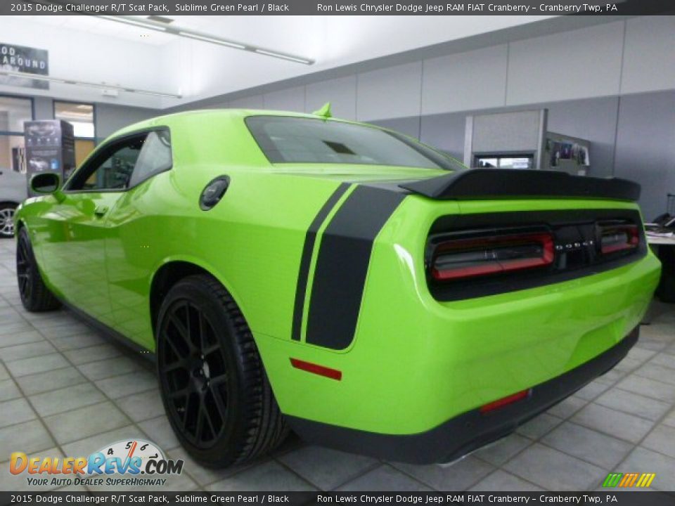 2015 Dodge Challenger R/T Scat Pack Sublime Green Pearl / Black Photo #3