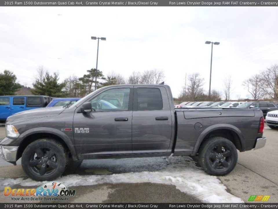 Granite Crystal Metallic 2015 Ram 1500 Outdoorsman Quad Cab 4x4 Photo #2