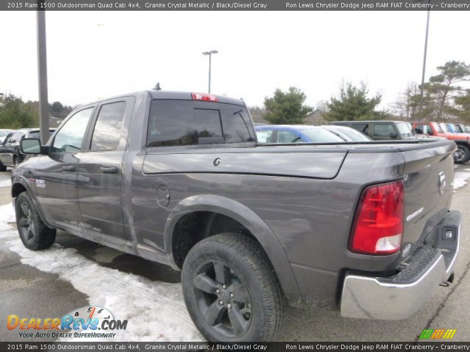 Granite Crystal Metallic 2015 Ram 1500 Outdoorsman Quad Cab 4x4 Photo #3