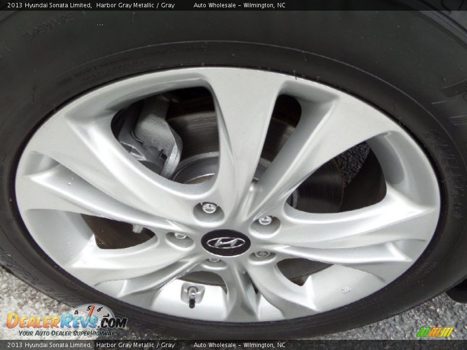 2013 Hyundai Sonata Limited Harbor Gray Metallic / Gray Photo #7
