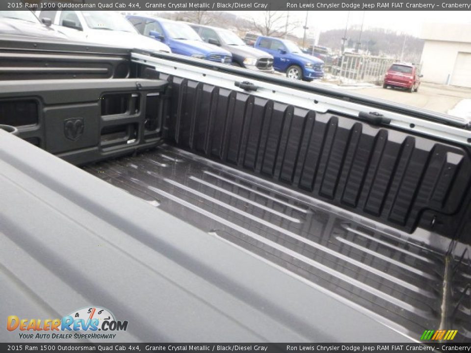 2015 Ram 1500 Outdoorsman Quad Cab 4x4 Granite Crystal Metallic / Black/Diesel Gray Photo #6