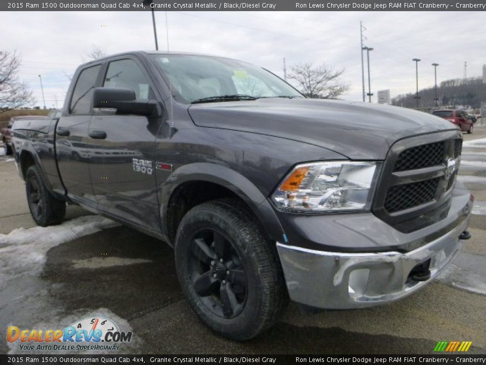 Front 3/4 View of 2015 Ram 1500 Outdoorsman Quad Cab 4x4 Photo #8