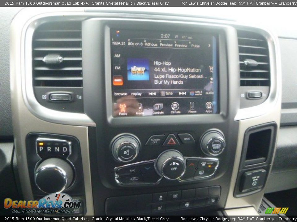 2015 Ram 1500 Outdoorsman Quad Cab 4x4 Granite Crystal Metallic / Black/Diesel Gray Photo #16
