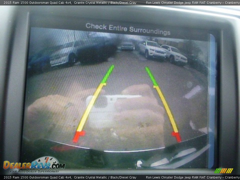 2015 Ram 1500 Outdoorsman Quad Cab 4x4 Granite Crystal Metallic / Black/Diesel Gray Photo #17