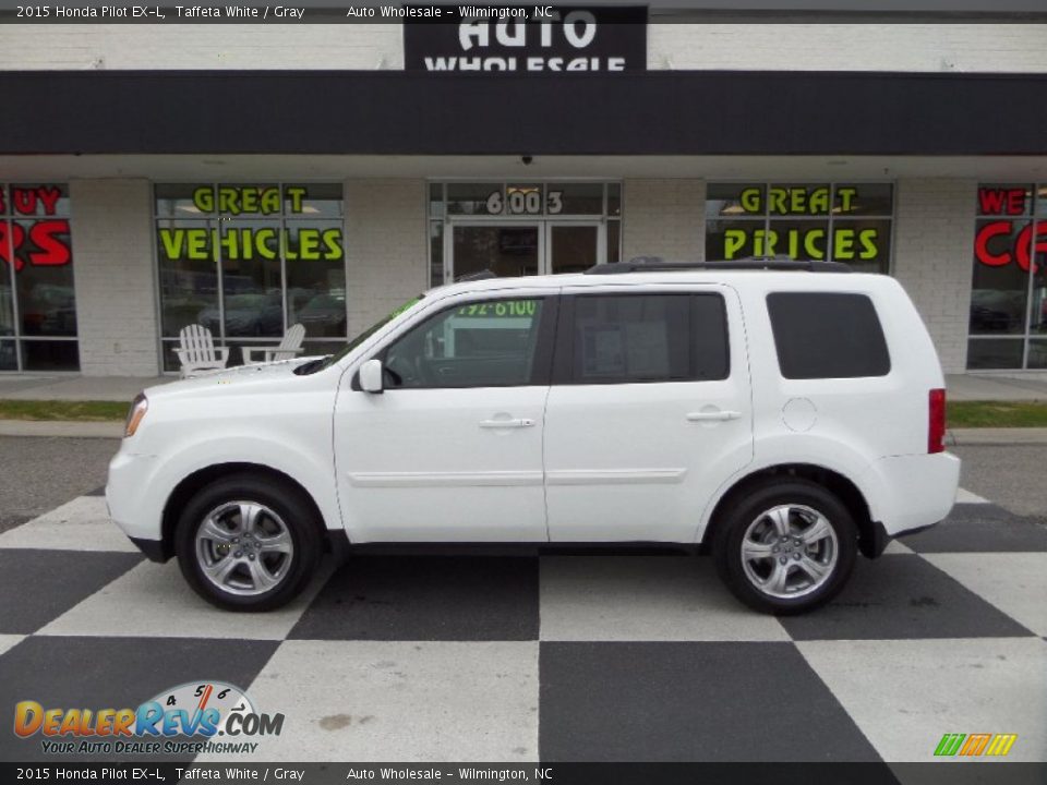 2015 Honda Pilot EX-L Taffeta White / Gray Photo #1