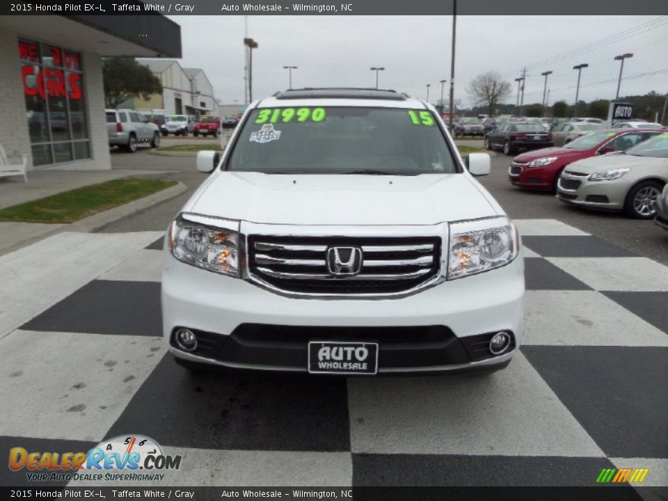 2015 Honda Pilot EX-L Taffeta White / Gray Photo #2