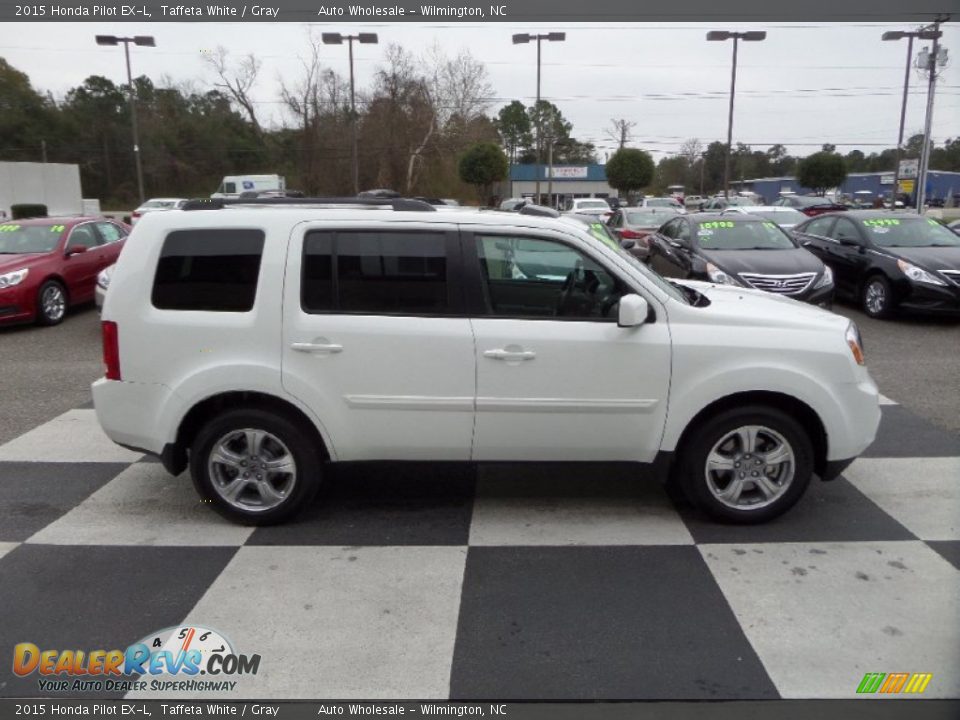 2015 Honda Pilot EX-L Taffeta White / Gray Photo #3