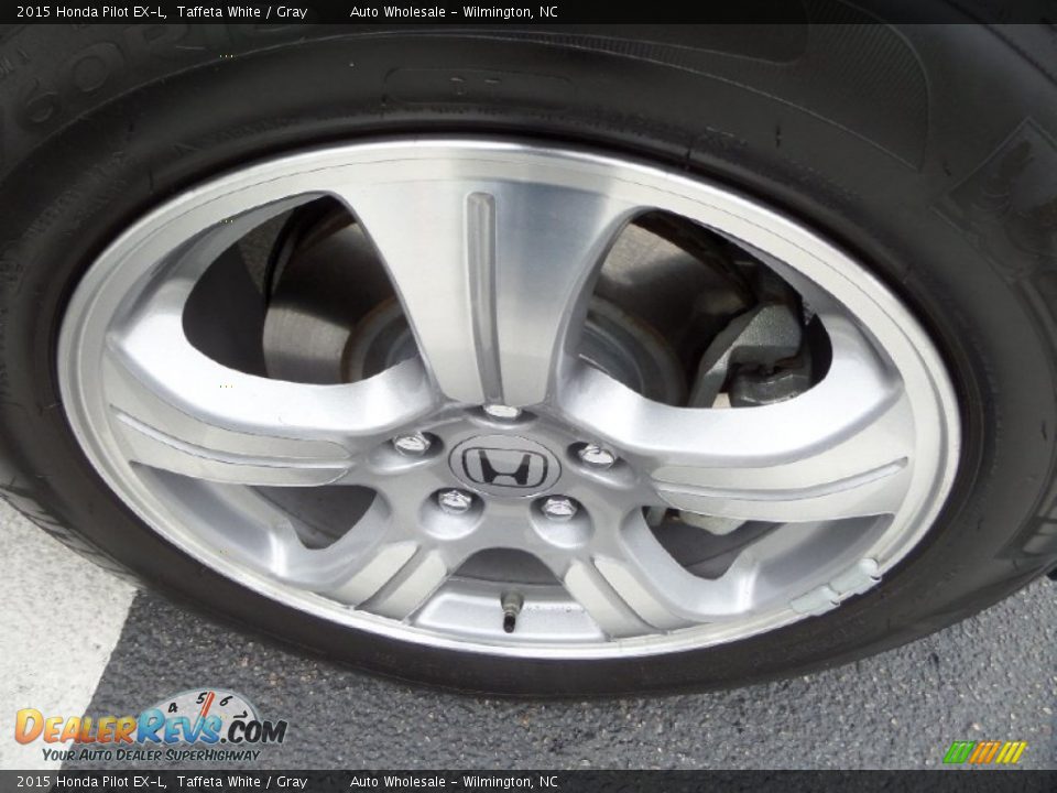 2015 Honda Pilot EX-L Taffeta White / Gray Photo #7