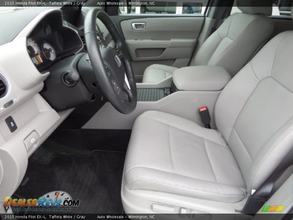 2015 Honda Pilot EX-L Taffeta White / Gray Photo #10