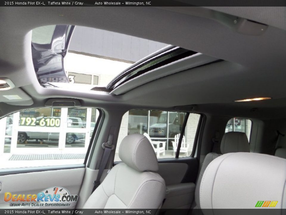 2015 Honda Pilot EX-L Taffeta White / Gray Photo #11