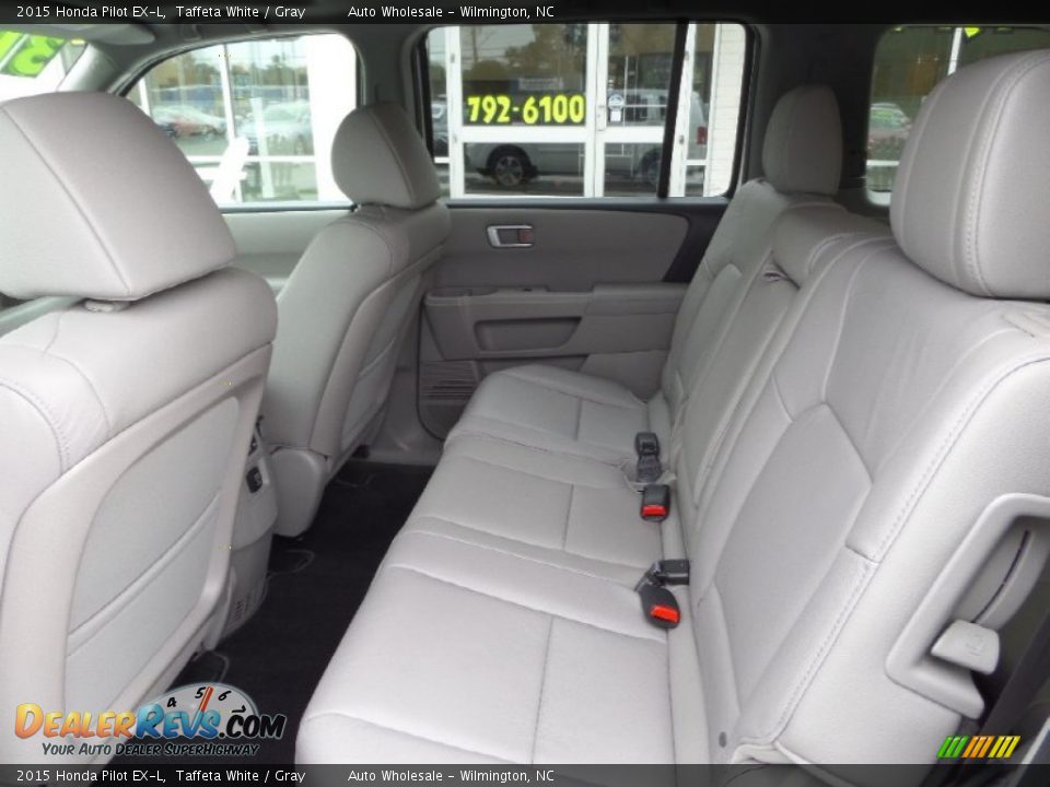 2015 Honda Pilot EX-L Taffeta White / Gray Photo #12