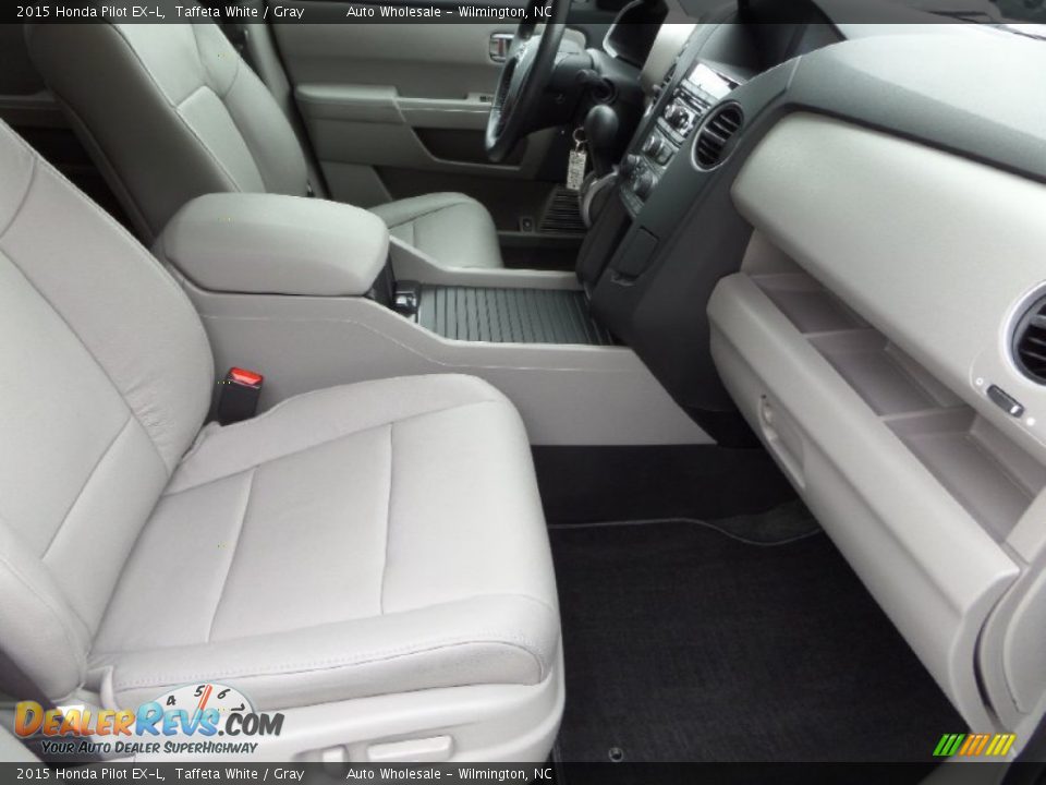 2015 Honda Pilot EX-L Taffeta White / Gray Photo #13