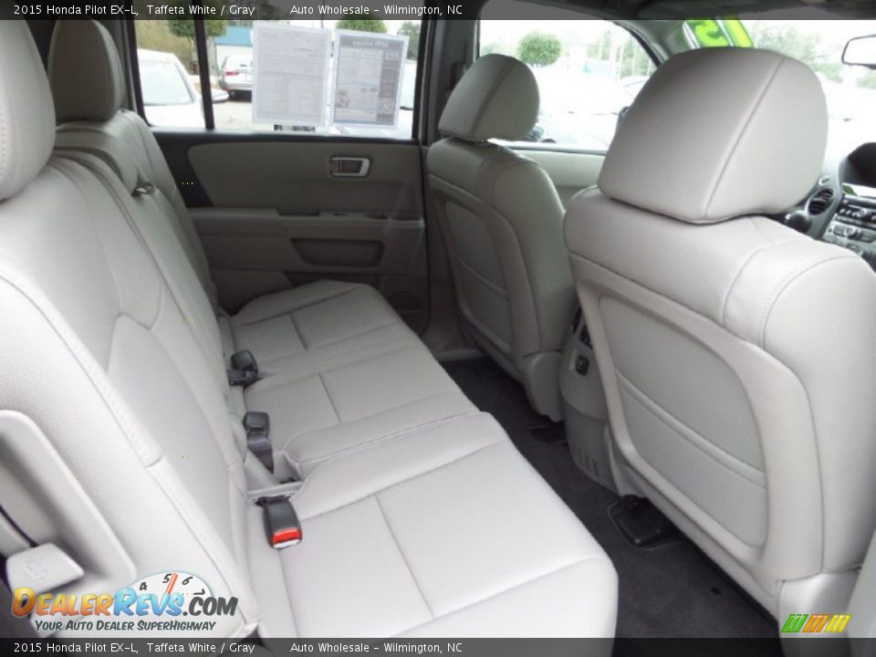 2015 Honda Pilot EX-L Taffeta White / Gray Photo #14