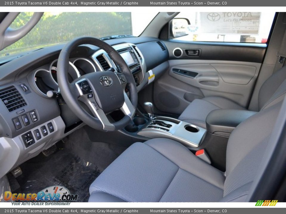 2015 Toyota Tacoma V6 Double Cab 4x4 Magnetic Gray Metallic / Graphite Photo #5