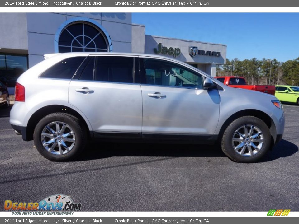 2014 Ford Edge Limited Ingot Silver / Charcoal Black Photo #8