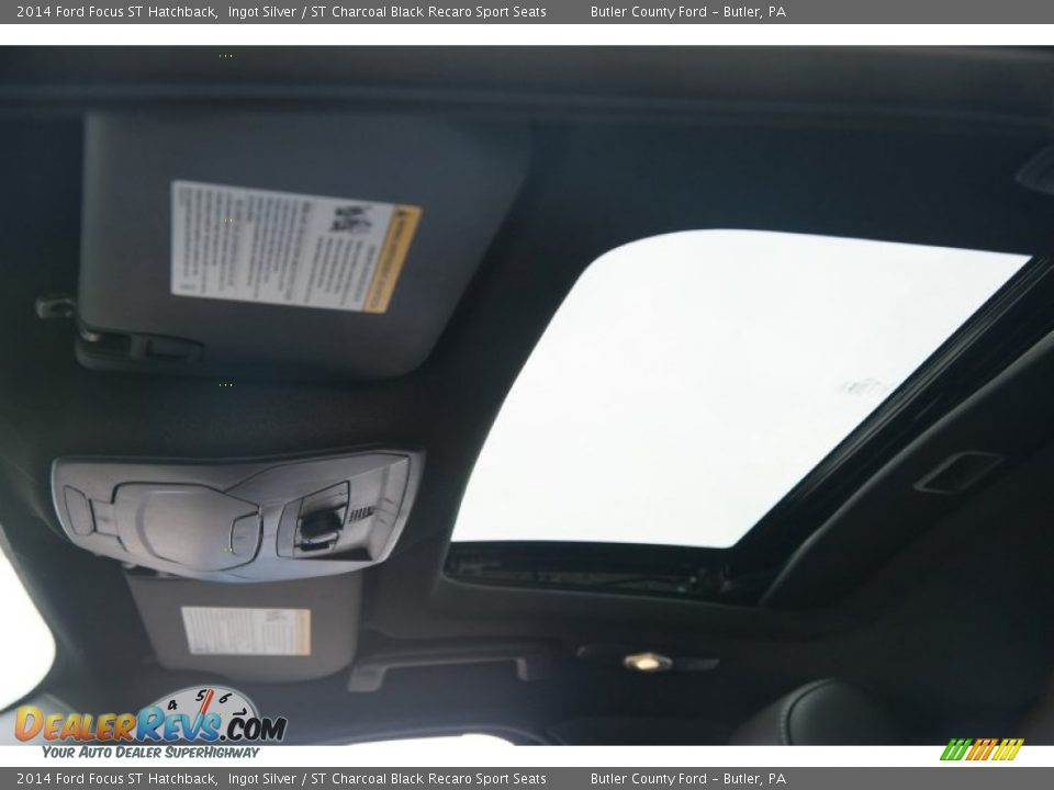 2014 Ford Focus ST Hatchback Ingot Silver / ST Charcoal Black Recaro Sport Seats Photo #6