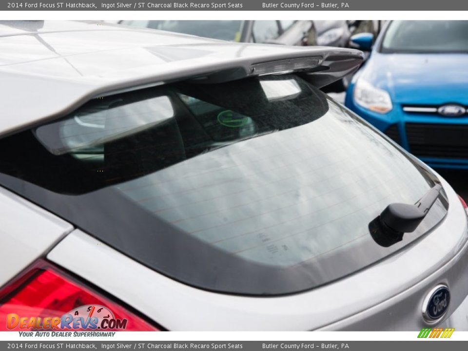 2014 Ford Focus ST Hatchback Ingot Silver / ST Charcoal Black Recaro Sport Seats Photo #8