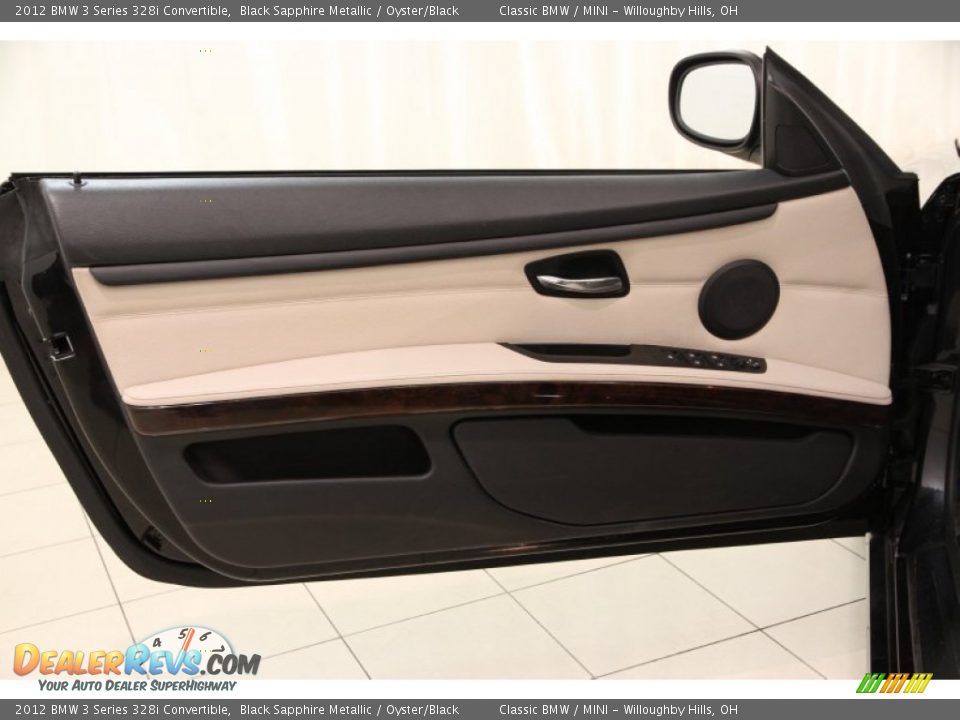 2012 BMW 3 Series 328i Convertible Black Sapphire Metallic / Oyster/Black Photo #5