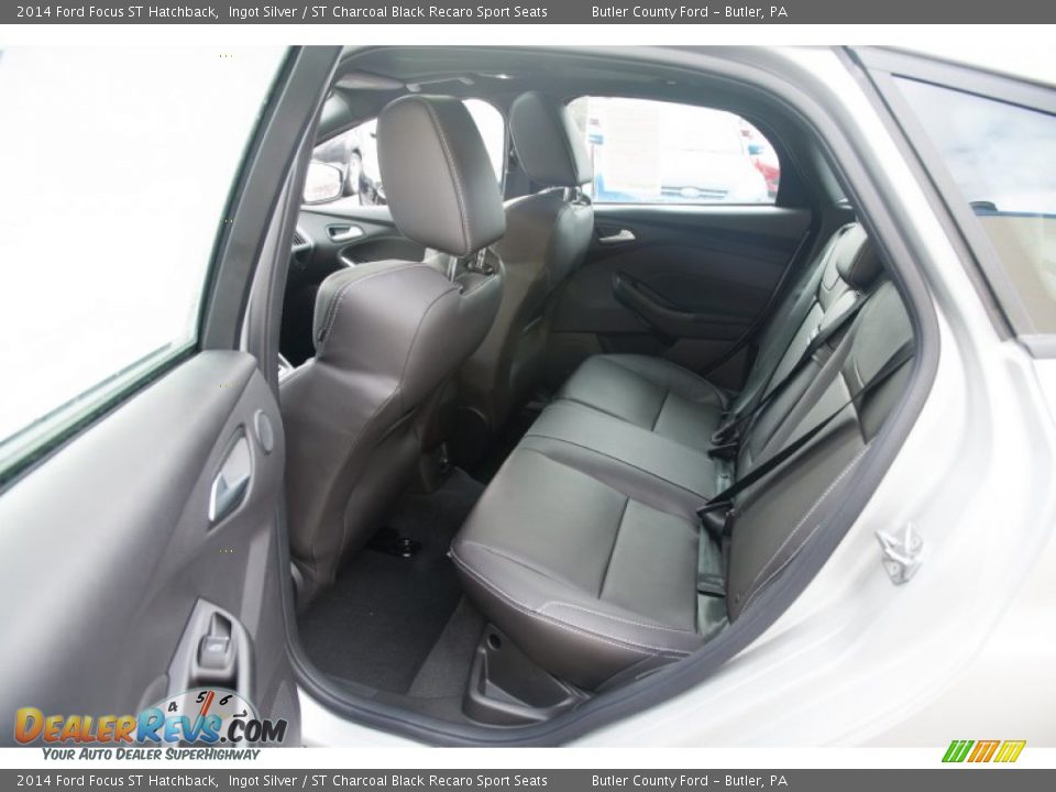 2014 Ford Focus ST Hatchback Ingot Silver / ST Charcoal Black Recaro Sport Seats Photo #11
