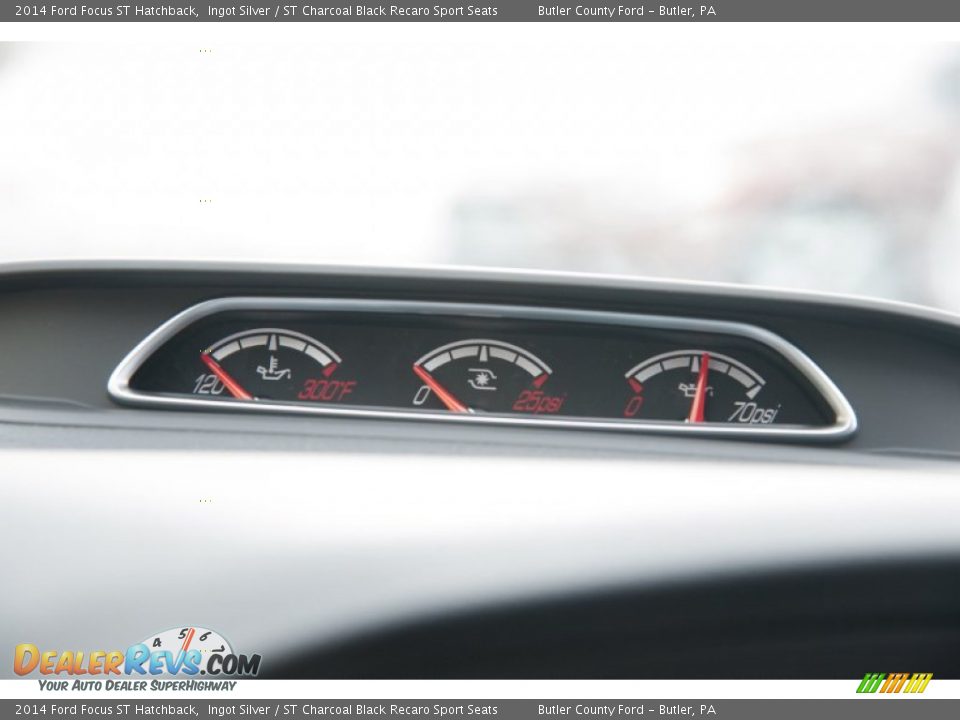 2014 Ford Focus ST Hatchback Ingot Silver / ST Charcoal Black Recaro Sport Seats Photo #16