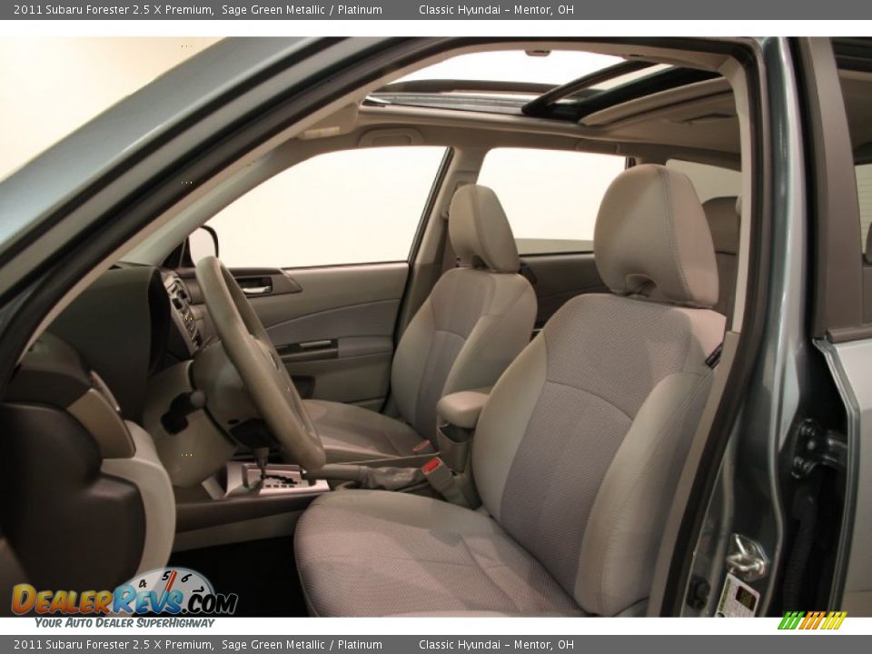 2011 Subaru Forester 2.5 X Premium Sage Green Metallic / Platinum Photo #5