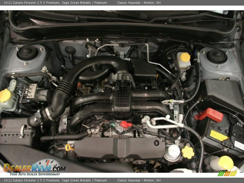 2011 Subaru Forester 2.5 X Premium Sage Green Metallic / Platinum Photo #14
