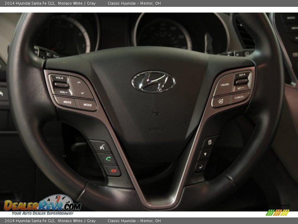 2014 Hyundai Santa Fe GLS Monaco White / Gray Photo #6