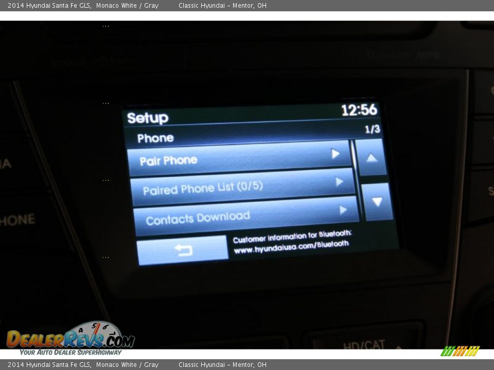 2014 Hyundai Santa Fe GLS Monaco White / Gray Photo #9