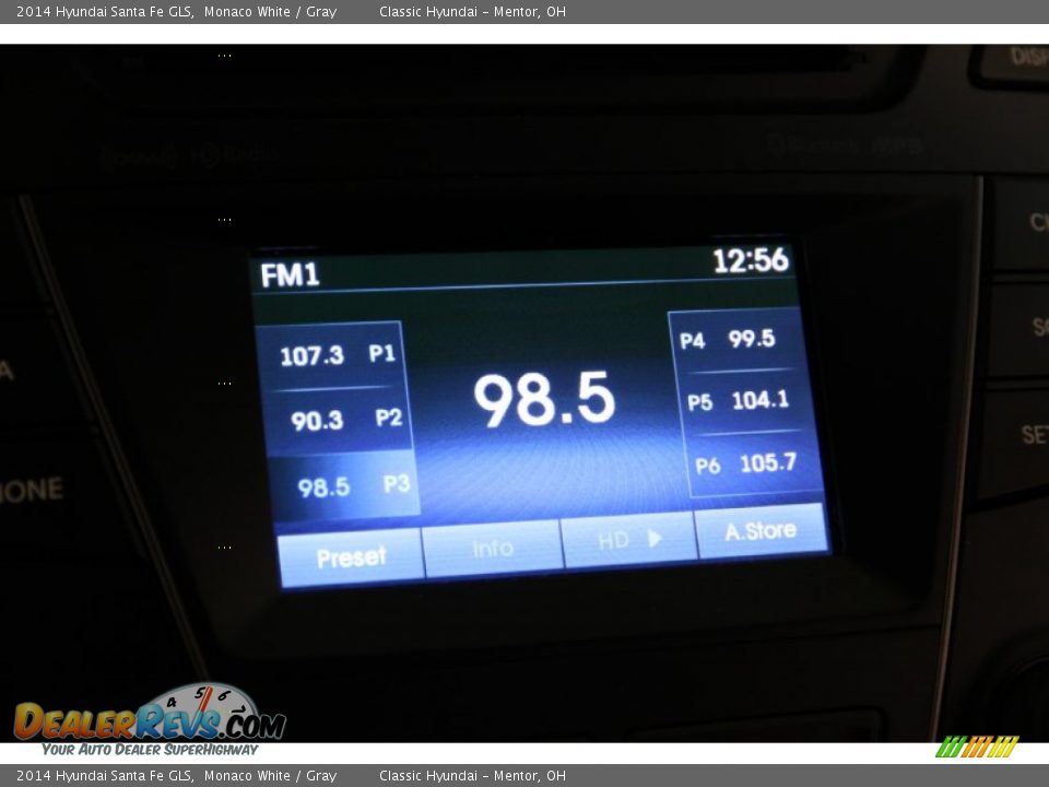 2014 Hyundai Santa Fe GLS Monaco White / Gray Photo #10