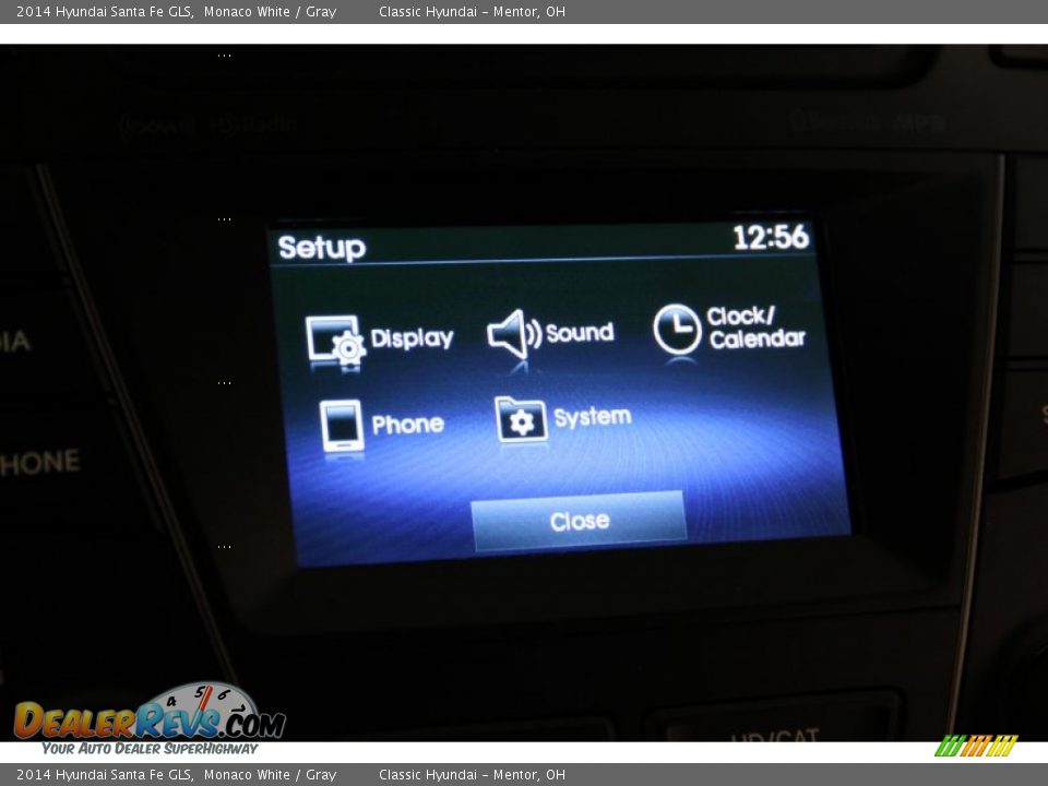 2014 Hyundai Santa Fe GLS Monaco White / Gray Photo #11