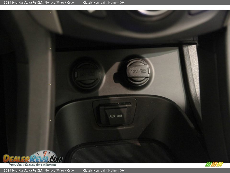 2014 Hyundai Santa Fe GLS Monaco White / Gray Photo #12