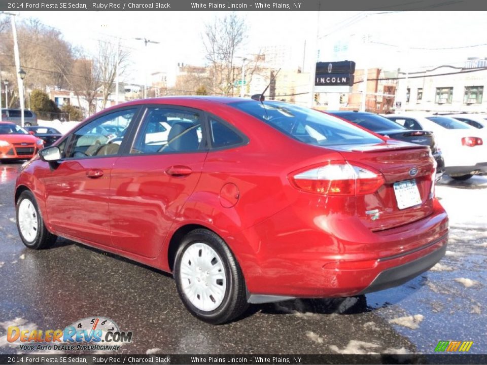 2014 Ford Fiesta SE Sedan Ruby Red / Charcoal Black Photo #6
