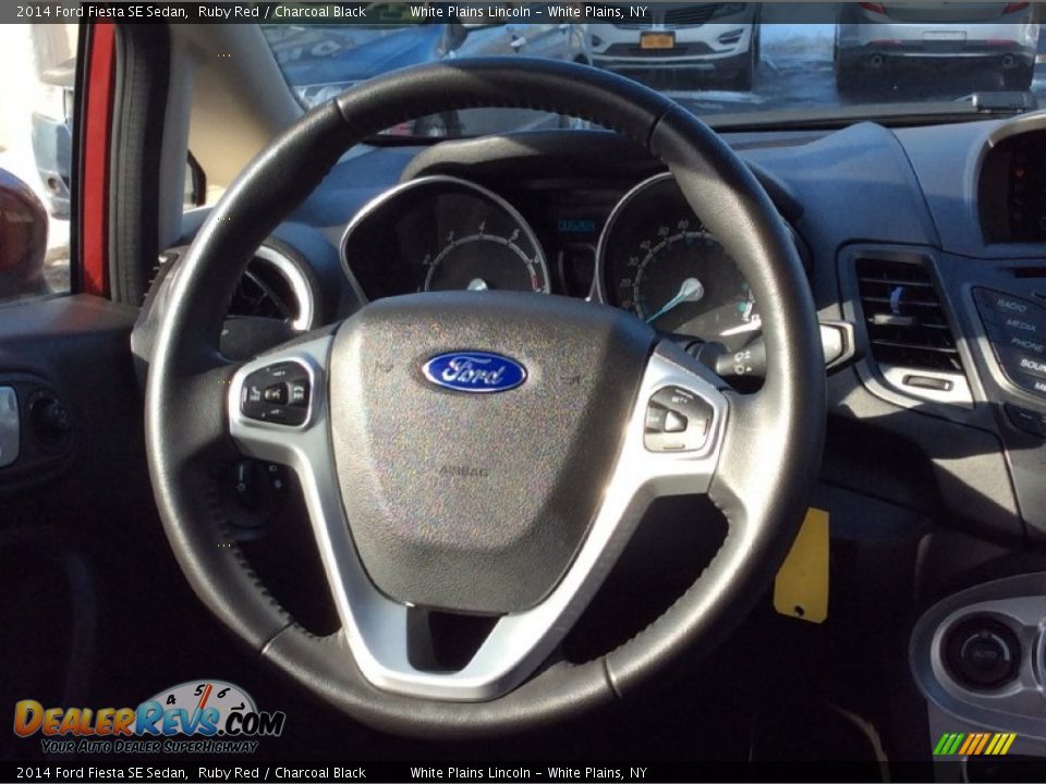 2014 Ford Fiesta SE Sedan Ruby Red / Charcoal Black Photo #19