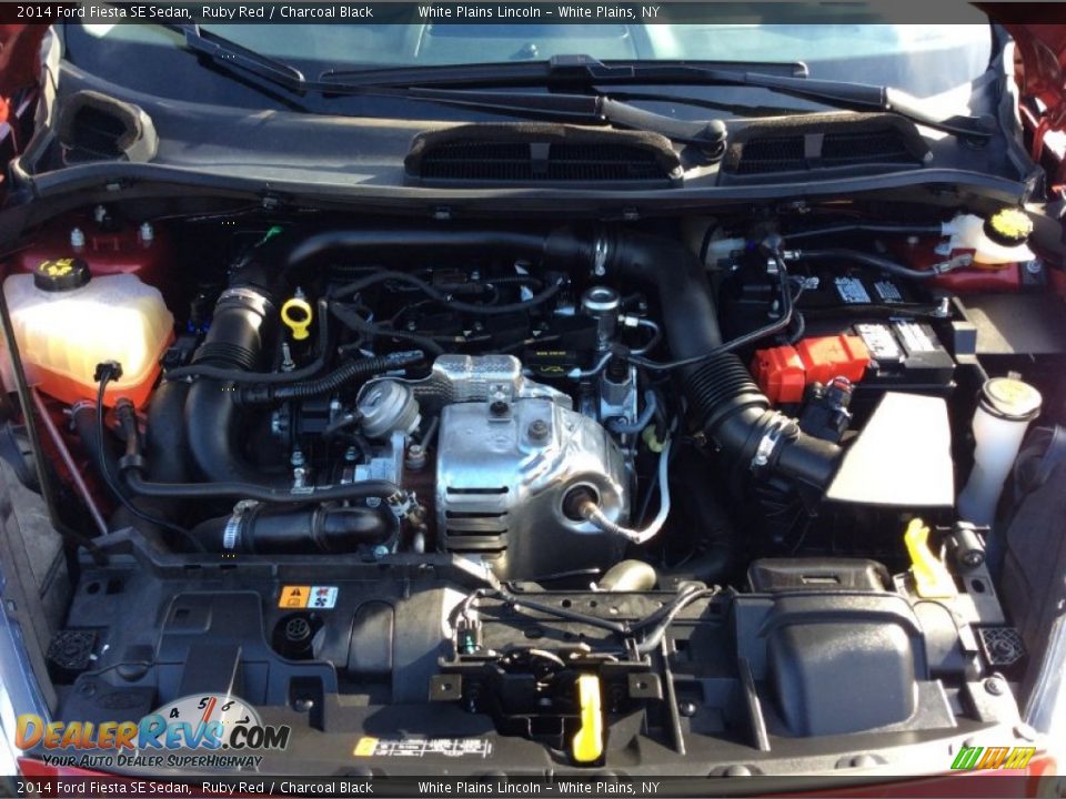 2014 Ford Fiesta SE Sedan 1.0 Liter EcoBoost DI Turbocharged DOHC 12-Valve Ti-VCT 3 Cylinder Engine Photo #28