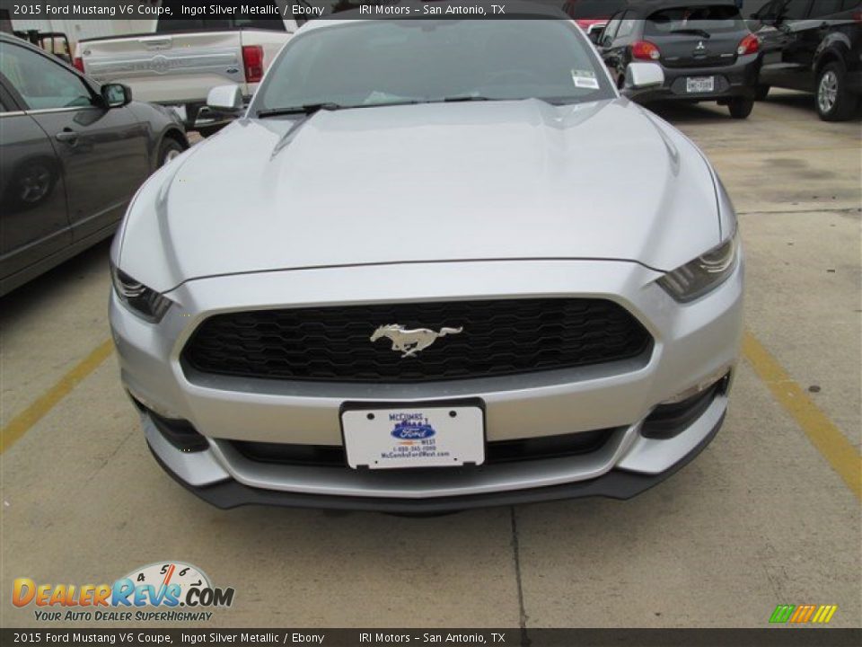 2015 Ford Mustang V6 Coupe Ingot Silver Metallic / Ebony Photo #3