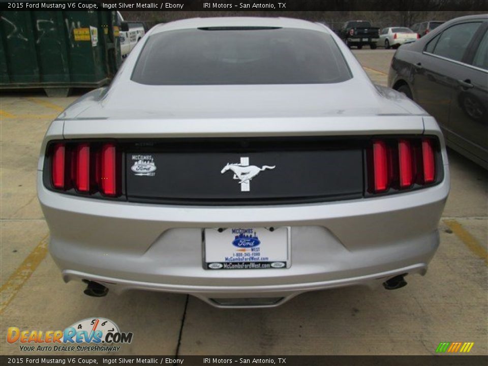 2015 Ford Mustang V6 Coupe Ingot Silver Metallic / Ebony Photo #8
