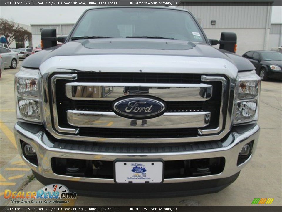 2015 Ford F250 Super Duty XLT Crew Cab 4x4 Blue Jeans / Steel Photo #7