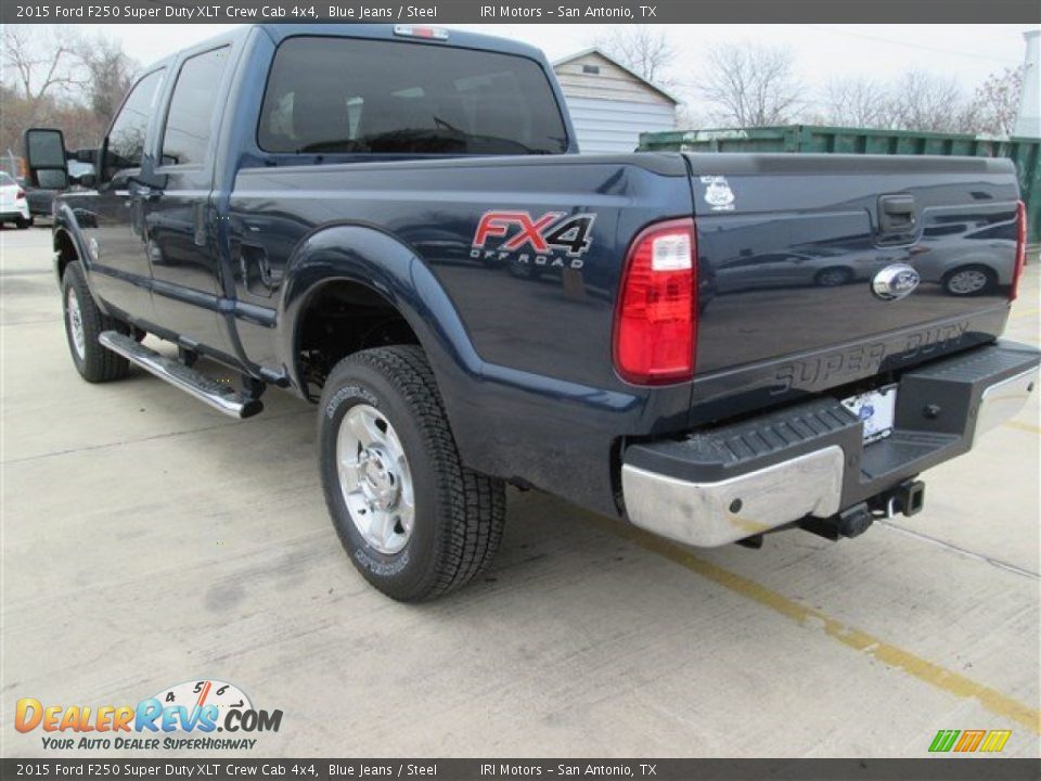 2015 Ford F250 Super Duty XLT Crew Cab 4x4 Blue Jeans / Steel Photo #12