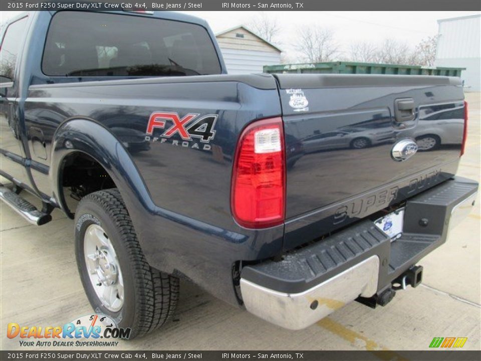 2015 Ford F250 Super Duty XLT Crew Cab 4x4 Blue Jeans / Steel Photo #13