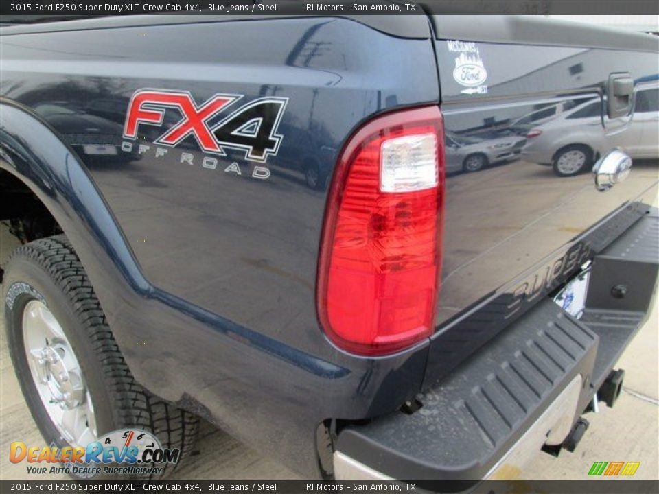 2015 Ford F250 Super Duty XLT Crew Cab 4x4 Blue Jeans / Steel Photo #14